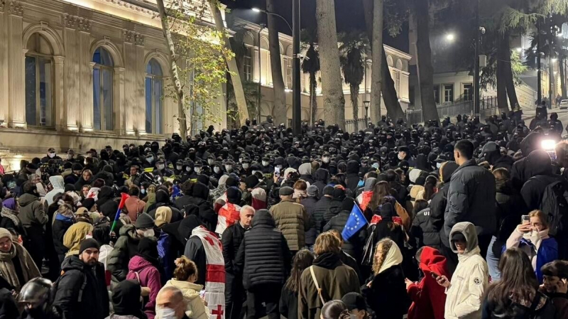 Грузинская оппозиция начала очередную акцию протеста