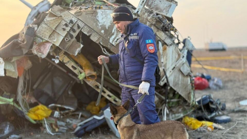 Спасатели завершили поиски на месте катастрофы самолета в Казахстане